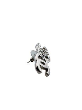 Chanel Metal Earrings Silver